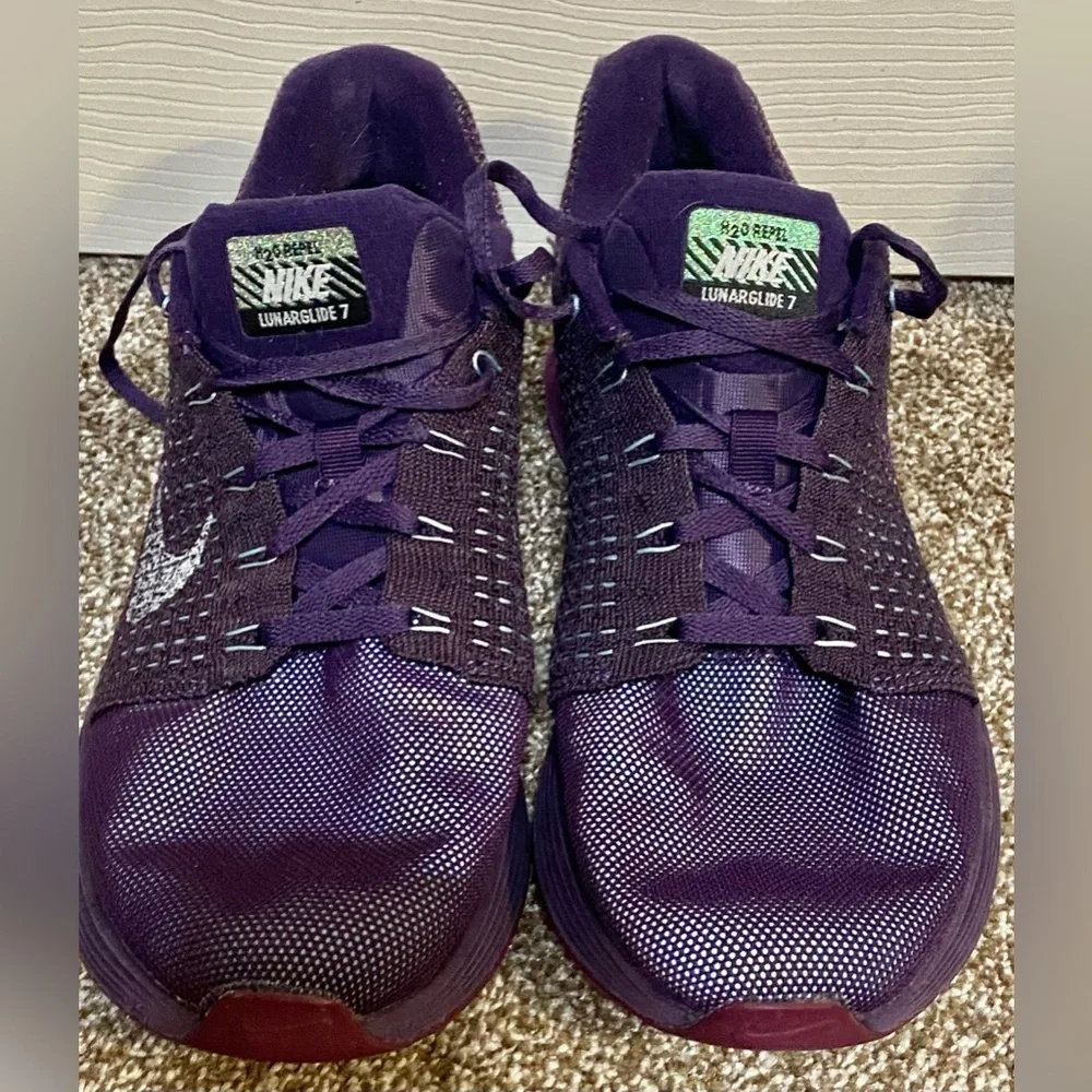 Nike Lunar Glide 7 Womens size 8.5 water repellent sneaker 803567-500